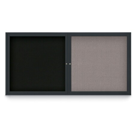 United Visual Products Corkboard, 18"x24", Rubber/White UV429HPLUS-WHITE-RUBBER